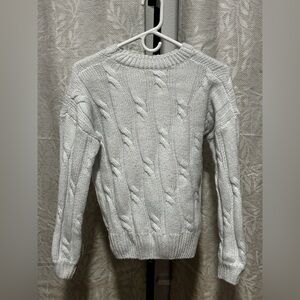 White knitted sweater size  small‎